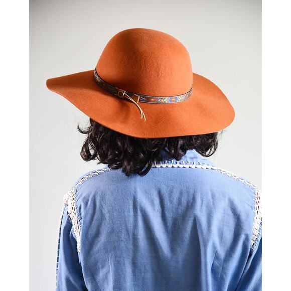 Fallen Broken Street Hat Wool Wide Brim Floppy Little Hippie Boho Western Sz M/L - Picture 3 of 11
